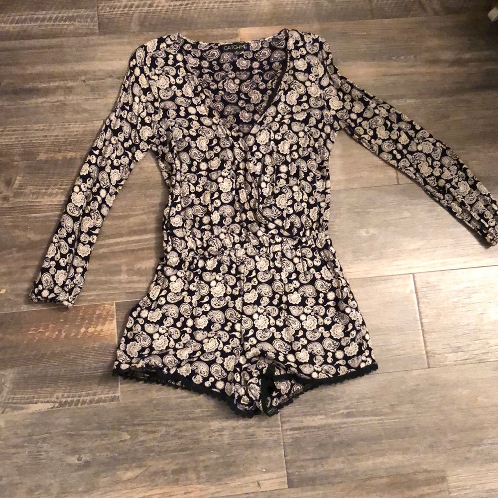 Black and White Romper